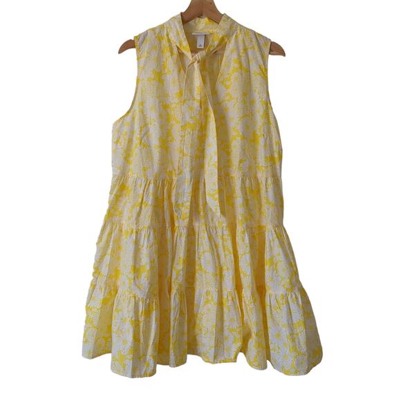 Lisa Marie Fernandez for Target Casual Dress Size XL Womens Yellow Floral Daisy - Picture 2 of 7